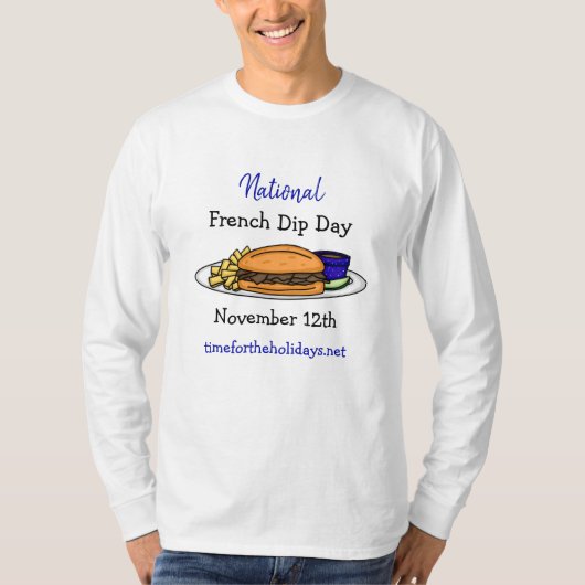 Nationale Franse dip Day, 12 november T-shirt (Voorkant)