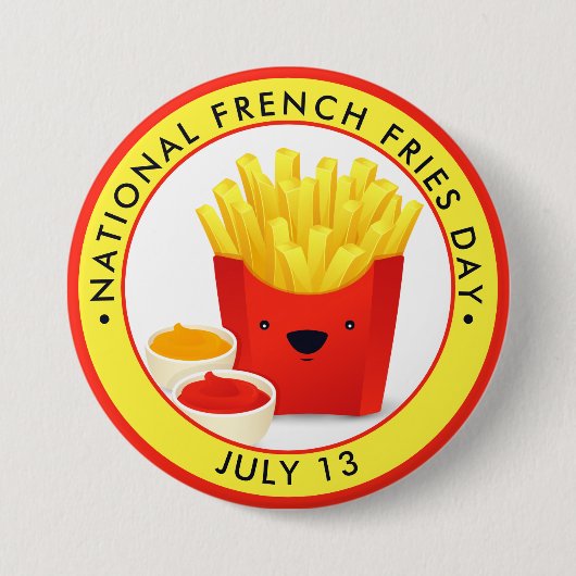Nationale Franse feestdag Ronde Button 7,6 Cm (Voorkant)