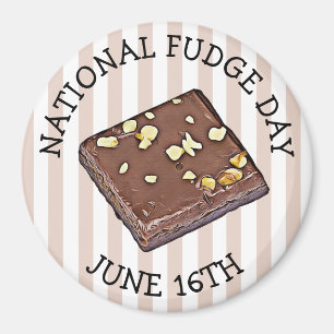 Nationale Fudge Day 16 juni Magnet Magneet