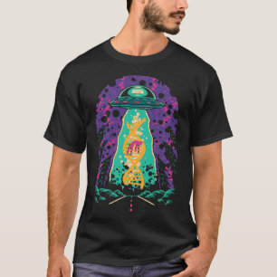 Nationale genetische DNA-dag UFO gelooft mannen vr T-shirt