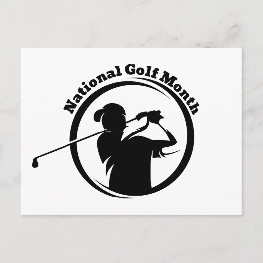 Nationale Golfmaand Briefkaart (Voorkant)