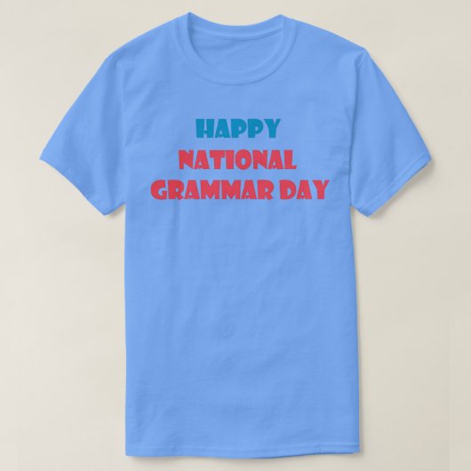 nationale grammaticadag 2021 1 t-shirt (Design voorkant)