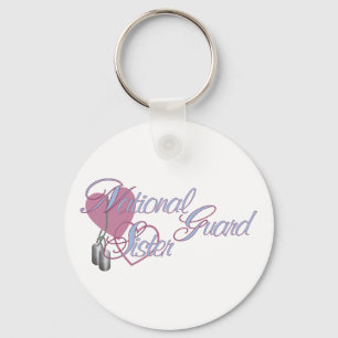 Nationale Guard Sister Hearts N Dog Tags Sleutelhanger