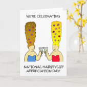 Nationale Haarstylist Dag van de Waardering April Kaart (Gele Bloem)