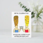 Nationale Haarstylist-evaluatiedag april Briefkaart (Staand voorkant)