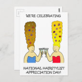 Nationale Haarstylist-evaluatiedag april Briefkaart (Voorkant / Achterkant)