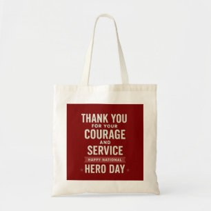 Nationale Heldendag Bedankt Typografie Leraars Tote Bag