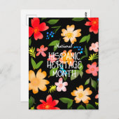 NATIONALE HISPANIC HERITAGE MAAND BRIEFKAART (Voorkant / Achterkant)