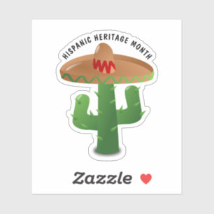 Nationale Hispanic Heritage Maand - Cactus Sticker