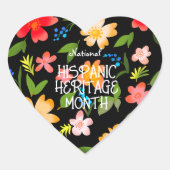 NATIONALE HISPANIC HERITAGE MAAND HART STICKER (Voorkant)