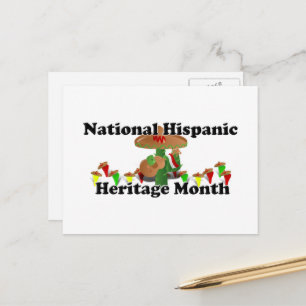Nationale Hispanics Erfgoed Maand - Gitaar Briefkaart