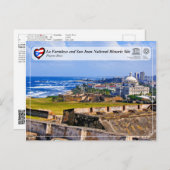 Nationale historische locatie La Fortaleza en San Briefkaart (Voorkant / Achterkant)