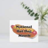 Nationale hotdog maand briefkaart (Staand voorkant)
