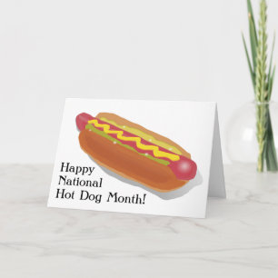 Nationale hotdog maand kaart