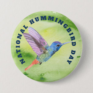Nationale Hummingbird Day Ronde Button 7,6 Cm