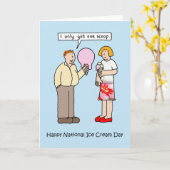 Nationale ijsdag Cartoon juli Kaart (Gele Bloem)