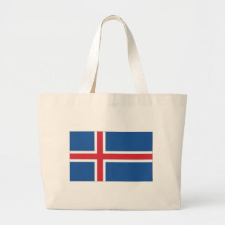 Nationale IJslandse vlag Grote Tote Bag