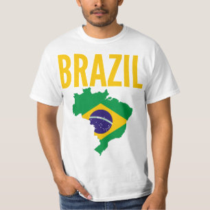 Nationale kaart T Shirt Brazilië