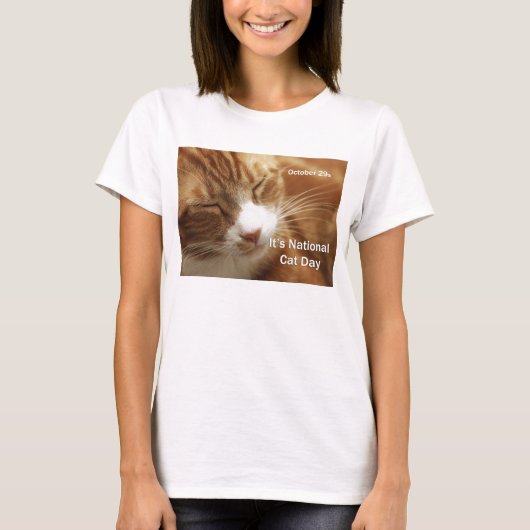 Nationale kat Dag Tee Shirt 29 oktober (Voorkant)