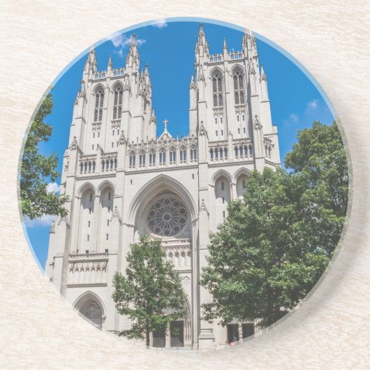 Nationale kathedraal in Washington Zandsteen Onderzetter (Voorkant)