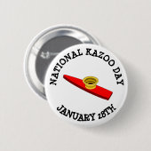 Nationale Kazoo Dag 28 januari Button (Voorkant /achterkant)