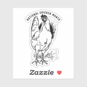 Nationale Kippenmaand Sticker