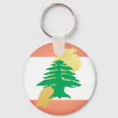 Nationale kleuren Libanon Sleutelhanger (Achterkant)