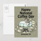Nationale koffiedag 29 september briefkaart (Voorkant / Achterkant)