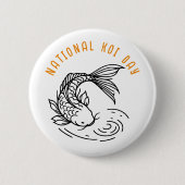 nationale koi-dag ronde button 5,7 cm (Voorkant)