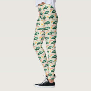 Nationale Lampoon kerstboom op auto patroon Leggings