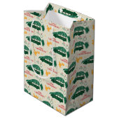 Nationale Lampoon kerstboom op auto patroon Medium Cadeauzakje (Achterkant Gekanteld)