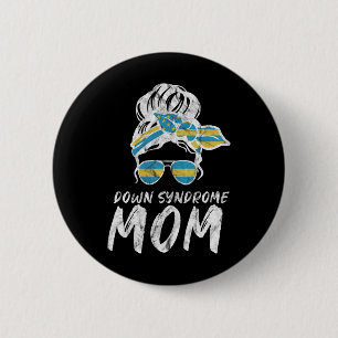 Nationale Maand van het Syndroom van Down Warrige Ronde Button 5,7 Cm
