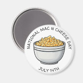 Nationale Mac-kaasdag is 14 juli Magneet (Voorkant / Achterkant)