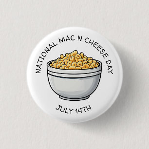 Nationale Mac-kaasdag is 14 juli Ronde Button 3,2 Cm