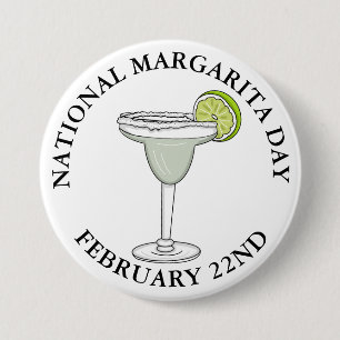 Nationale Margarita Dag 22 februari Button