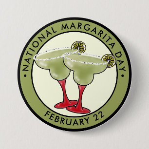 Nationale Margarita Dag Ronde Button 7,6 Cm