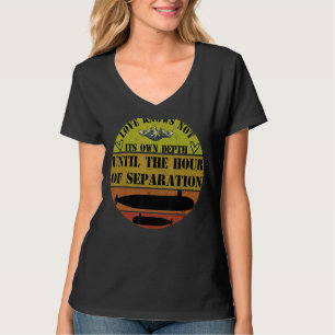 Nationale Militaire Spouse Dag Trotse Onderzeeër V T-shirt