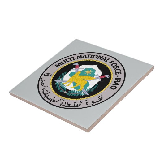Nationale multi-troepenmacht - Irak Tegeltje (Zijkant)