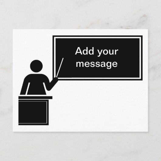 Nationale onderwijsdag briefkaart (Voorkant)