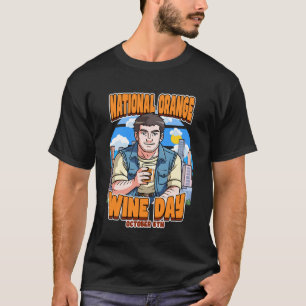 Nationale Oranje Wijn Dag 6 oktober T-shirt