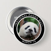 Nationale Panda Dag Ronde Button 7,6 Cm (Voorkant /achterkant)