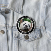 Nationale Panda Dag Ronde Button 7,6 Cm (In situ)