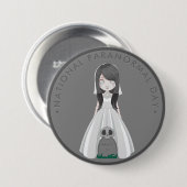 Nationale paranormale dag, spookbride ronde button 7,6 cm (Voorkant /achterkant)
