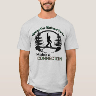 Nationale parken - Big Foot-thema T-shirt