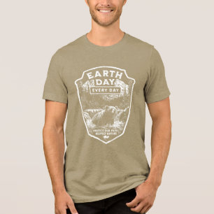 Nationale Parken Dag van de Aarde elke dag Tri-Blend Shirt