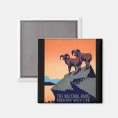 Nationale parken magneet (Voorkant / Achterkant)