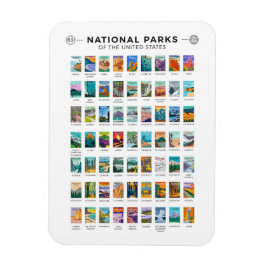  nationale parken van de lijst van de Verenigde St Magneet