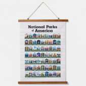 Nationale parken van de Verenigde Staten van Ameri Hangend Wandkleed (Voorkant)