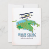 Nationale parkkaart van de Maagdeneilanden (Achterkant)