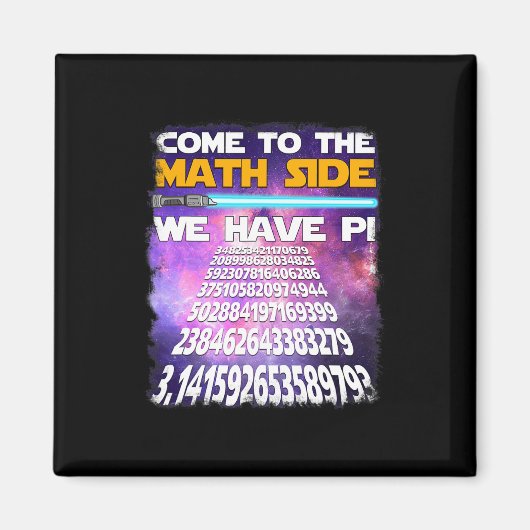 Nationale Pi Dag 14 maart 2025 Kom naar de Wiskund Magneet (Voorkant)
